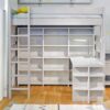 Lit mezzanine City transformable hauteur 186 cm ou 209 cm