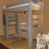 Lit mezzanine City transformable hauteur 186 cm ou 209 cm