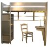 Lit mezzanine City transformable hauteur 186 cm ou 209 cm