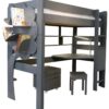 Lit mezzanine City transformable hauteur 186 cm ou 209 cm