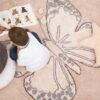 Tapis Rond Papillon