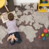 Tapis Mappemonde