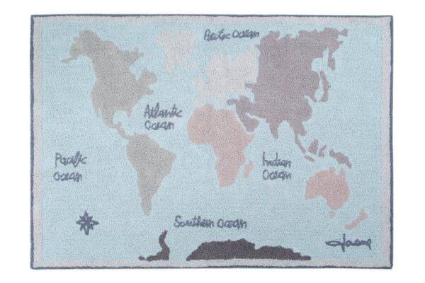 Tapis Mappemonde